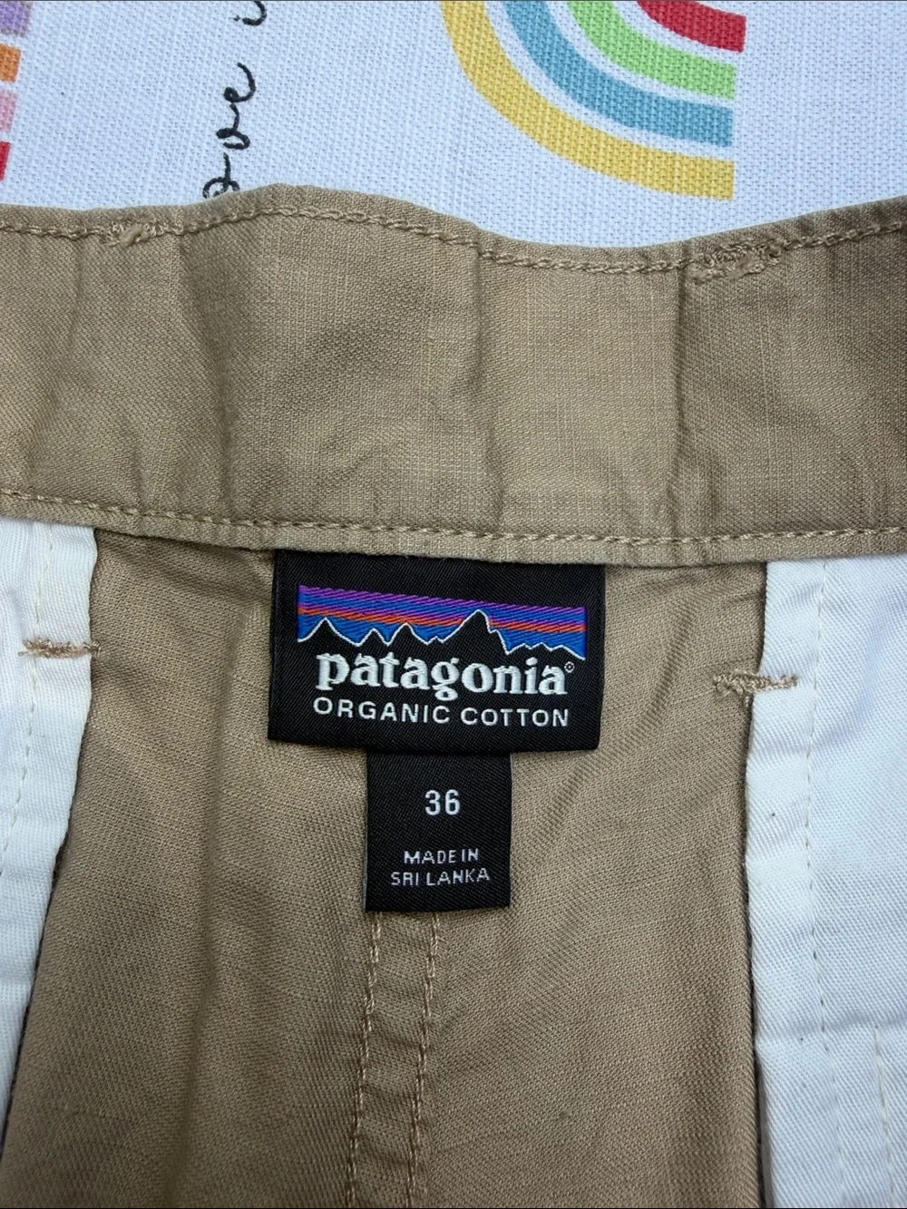 Patagonia Men's Flat Front Shorts in Khaki